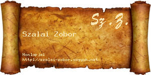 Szalai Zobor névjegykártya